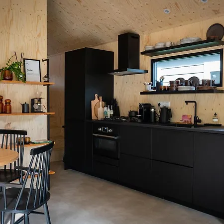 Vague Luxurious Tiny House Luxe Wellness, Spa Bad,beamer, Veluwe * נונספייט