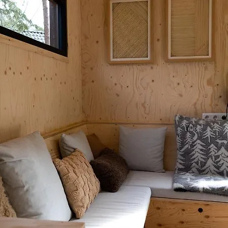 Vague Luxurious Tiny House Luxe Wellness, Spa Bad,beamer, Veluwe בית נופש *