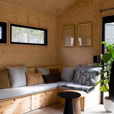 בית נופש Vague Luxurious Tiny House Luxe Wellness, Spa Bad,beamer, Veluwe