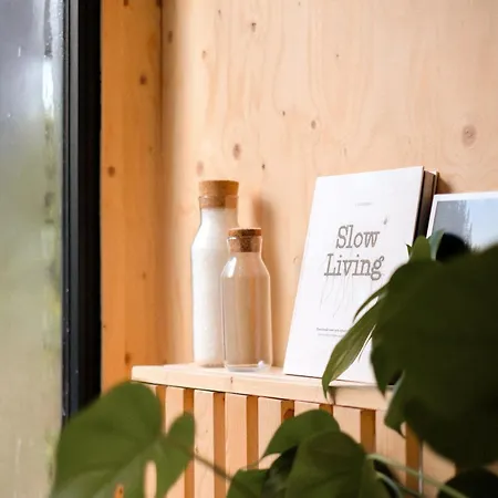 Vague Luxurious Tiny House Luxe Wellness, Spa Bad,beamer, Veluwe בית נופש נונספייט