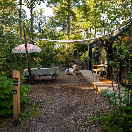 Vague Luxurious Tiny House Luxe Wellness, Spa Bad,beamer, Veluwe בית נופש נונספייט